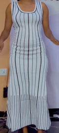 Sleeveless long gown