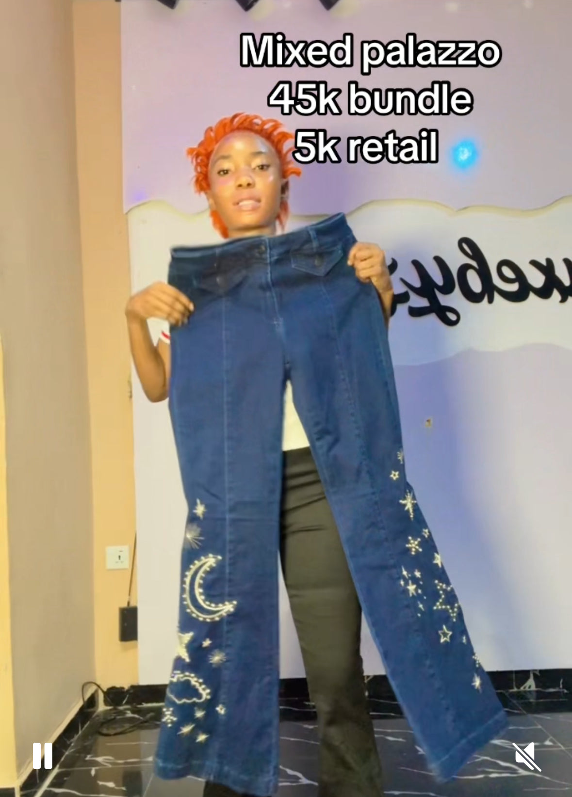 Palazzo mixed Jeans