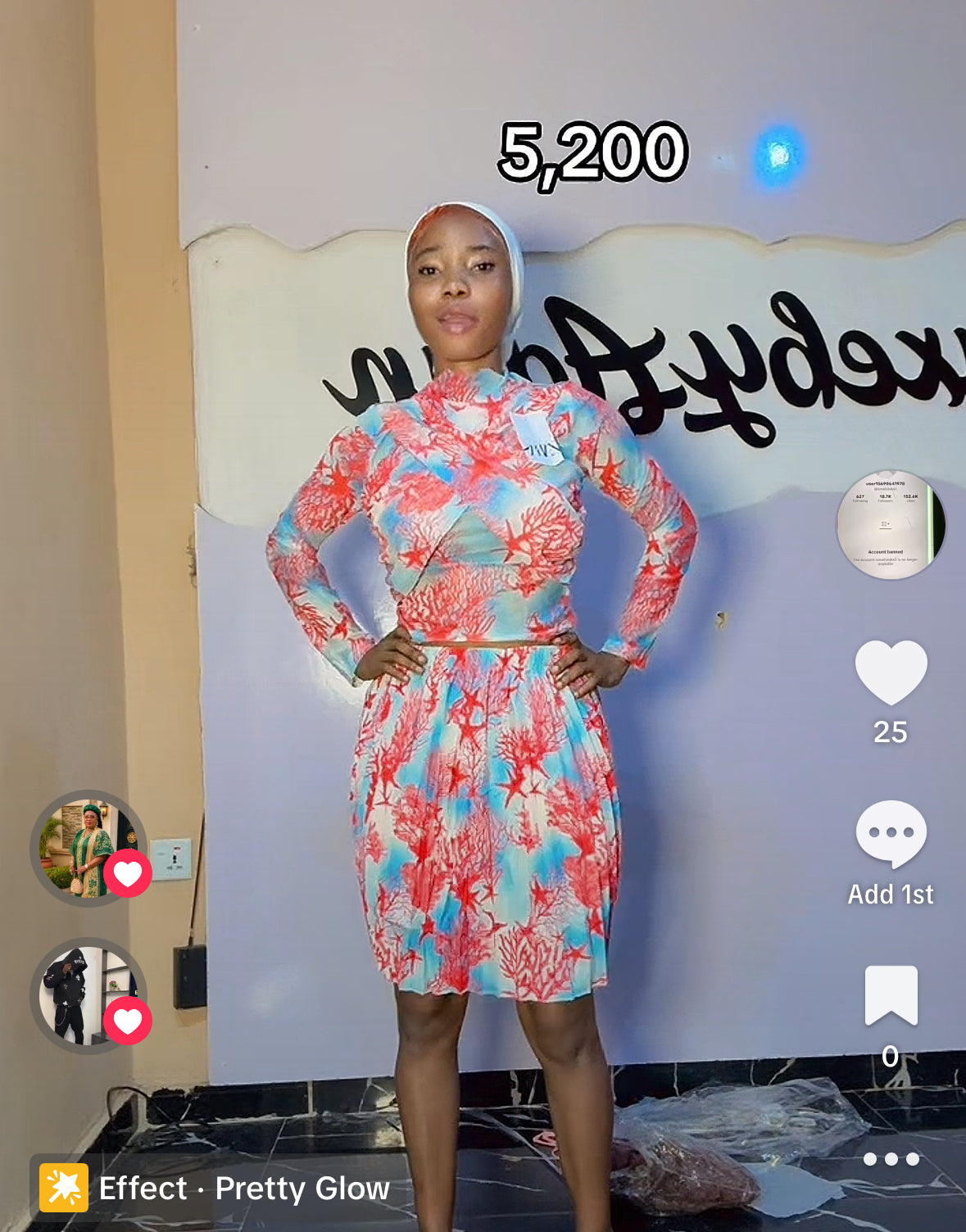 Mesh Skirt and blouse